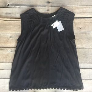 New Anthropologie Meadow Rue Sanna Blouse in Black